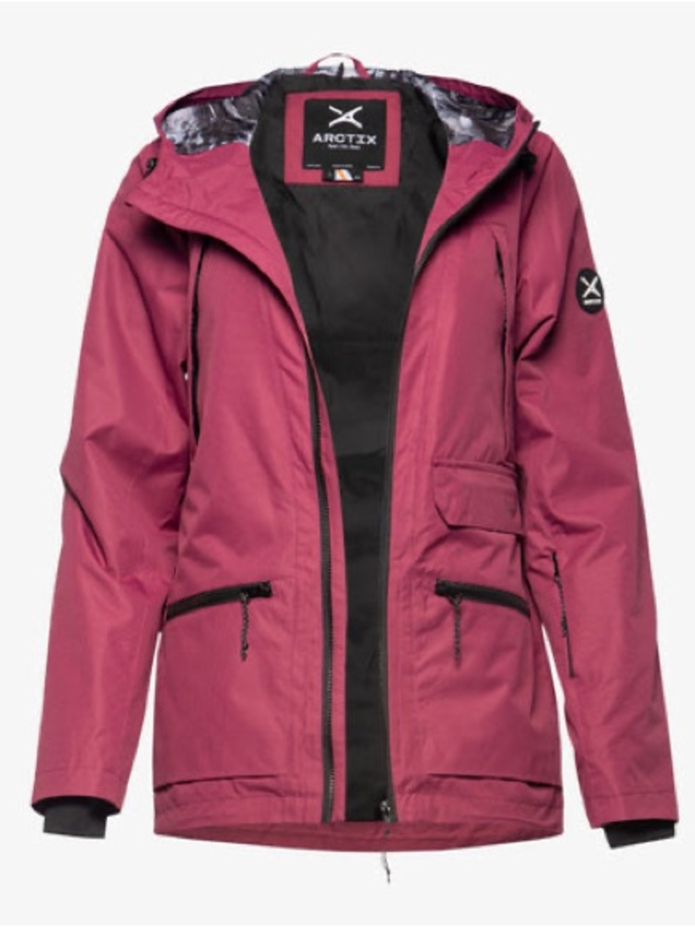 Arctix Women’s XL Pink Canyon Lined 5K Water Repellent Hooded Ski Jacket
